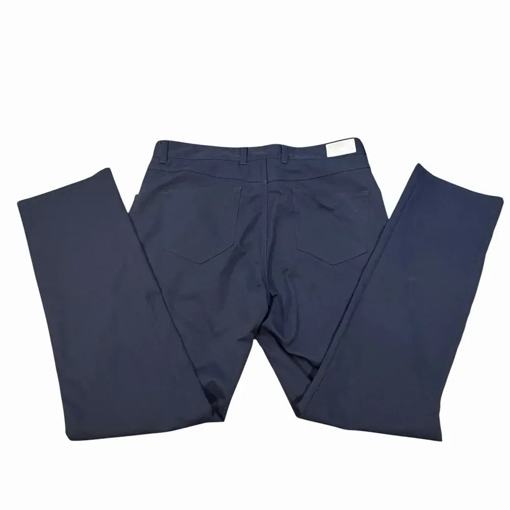 Peter Millar eb66 Performance Five Pocket Pants 35x32 Navy Blue